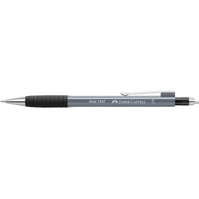 Faber-Castell 134789 Druckbleistift GRIP 1347 stone grey, Härtegrad B, Minenstärke 0.7 mm, mit integriertem Radiergummi, 1 Stück Faber-Castell 134789 Druckbleistift GRIP 1347 stone grey, Härtegrad B, Minenstärke 0.7 mm, mit integriertem Radiergummi, 1 Stück