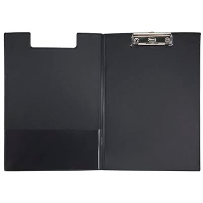 Idena 11375 Klemmbrettmappe für DIN A4, Hochformat, PVC beschichtetes Clipboard in Schwarz, mit Deckel Idena 11375 Klemmbrettmappe für DIN A4, Hochformat, PVC beschichtetes Clipboard in Schwarz, mit Deckel