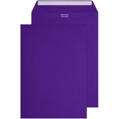 Blake Creative Colour 63447 Farbige Briefumschläge Haftklebung Schwarze Johannisbeere C4 229 x 324 mm 120g/m² 10 Stück Blake Creative Colour 63447 Farbige Briefumschläge Haftklebung Schwarze Johannisbeere C4 229 x 324 mm 120g/m² 10 Stück