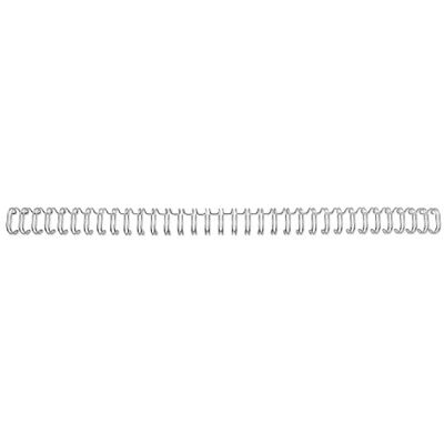 GBC 4400028 Binderücken Draht, A5, 24 Ringe, 8 mm, 60 Blatt, 100 Stück, silber GBC 4400028 Binderücken Draht, A5, 24 Ringe, 8 mm, 60 Blatt, 100 Stück, silber
