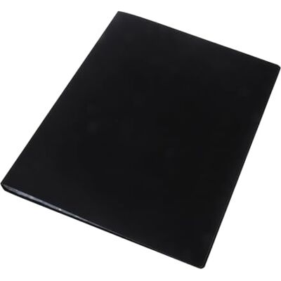 Europel Präsentationsbuch A4 Flex, 20 Hüllen für 40 Seiten, PP-Einband, Schwarz Ohne Lochen einschieben, kristallklare Hüllen, 0,5 mm PP-Einband, mattes Schwarz, für Bewerbung Zeugnis Konferenz Europel Präsentationsbuch A4 Flex, 20 Hüllen für 40 Seiten, PP-Einband, Schwarz Ohne Lochen einschieben, kristallklare Hüllen, 0,5 mm PP-Einband, mattes Schwarz, für Bewerbung Zeugnis Konferenz