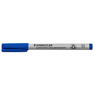Staedtler Lumocolor 315 Non-Permanent – Blau, 10er Set, M, 1,0 mm Abwischbar, wasserlöslich – für Folien & Oberflächen – Art.-Nr. 315-3 Staedtler Lumocolor 315 Non-Permanent – Blau, 10er Set, M, 1,0 mm Abwischbar, wasserlöslich – für Folien & Oberflächen – Art.-Nr. 315-3