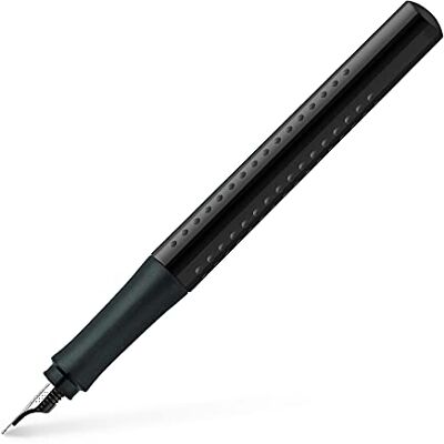 Faber-Castell Füller GRIP 2010 Feder M Schwarz Füllfederhalter mit ergonomische Griffzone und Edelstahlfeder für besonders weiches Schreiben Faber-Castell Füller GRIP 2010 Feder M Schwarz Füllfederhalter mit ergonomische Griffzone und Edelstahlfeder für besonders weiches Schreiben