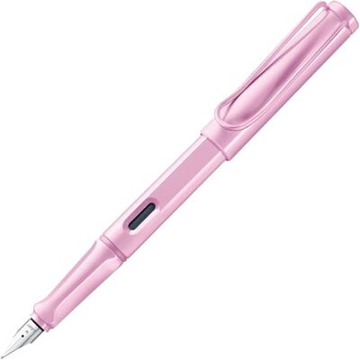 Lamy safari lightrose Füller mit polierter Stahlfeder in Strichbreite M Füller mit ergonomischem Griff robuster ASA-Kunststoff inkl. Tintenpatrone T 10 blau Rechtshänder Lamy safari lightrose Füller mit polierter Stahlfeder in Strichbreite M Füller mit ergonomischem Griff robuster ASA-Kunststoff inkl. Tintenpatrone T 10 blau Rechtshänder