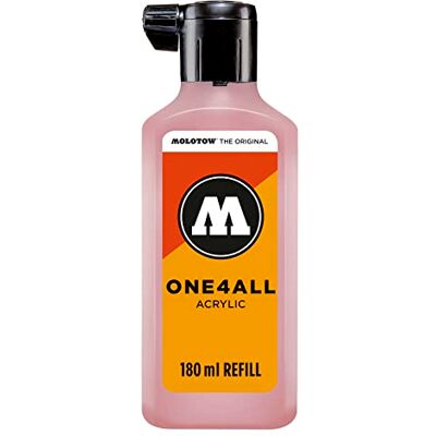 Molotow ONE4ALL Refill Acryl, Farbe 207 powder pastell 180ml, Nachfülltinte für Permanentmarker, 692.207 Molotow ONE4ALL Refill Acryl, Farbe 207 powder pastell 180ml, Nachfülltinte für Permanentmarker, 692.207