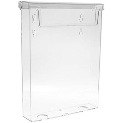 Taymar 2 Stück DIN A5 Prospekthalter, Prospektbox mit Deckel, Wetterfest (auch für den Außenbereich geeignet) Taymar 2 Stück DIN A5 Prospekthalter, Prospektbox mit Deckel, Wetterfest (auch für den Außenbereich geeignet)