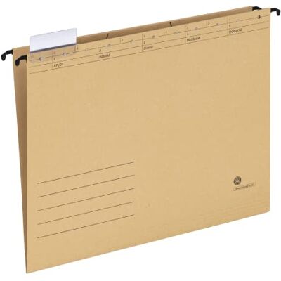 Limit Hängemappen für A4, Hängeregister, seitlich offen, inkl. Vollsichtreitern, 25 Stück Limit Hängemappen für A4, Hängeregister, seitlich offen, inkl. Vollsichtreitern, 25 Stück