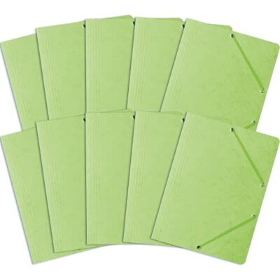 Bantex Einschlagmappe, Sammelmappe mit Gummi A4, Eckspanner, Eckspann-Mappe, Dokumentenmappe für Büro oder Schule, Leichter Ordner für Akten mit 2 Gummizügen, 10 Stück-Packung, HELLGRÜN, 400087827 Bantex Einschlagmappe, Sammelmappe mit Gummi A4, Eckspanner, Eckspann-Mappe, Dokumentenmappe für Büro oder Schule, Leichter Ordner für Akten mit 2 Gummizügen, 10 Stück-Packung, HELLGRÜN, 400087827
