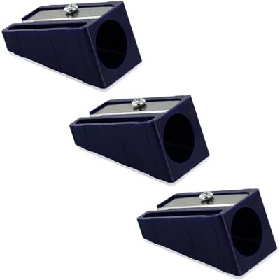 KUM AZ105.01.16-B Anspitzer bis 17 mm Stifte, blau, Spezialanspitzer 100-70, 3er Multipack, Spitzer für dicke Stifte KUM AZ105.01.16-B Anspitzer bis 17 mm Stifte, blau, Spezialanspitzer 100-70, 3er Multipack, Spitzer für dicke Stifte