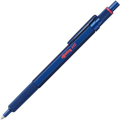 rOtring 600 Kugelschreiber mittlere Spitze Schwarze Tinte Blauer Schaft nachfüllbar rOtring 600 Kugelschreiber mittlere Spitze Schwarze Tinte Blauer Schaft nachfüllbar