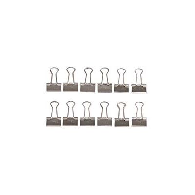 MAUL Foldback Klemmer silber y® 12 Stück 15 mm Metall für 50 Blatt starker Halt für Unterlagen, schnell lösbar ohne Lochen, handliches Format für Büro Schule Zuhause MAUL Foldback Klemmer silber y® 12 Stück 15 mm Metall für 50 Blatt starker Halt für Unterlagen, schnell lösbar ohne Lochen, handliches Format für Büro Schule Zuhause