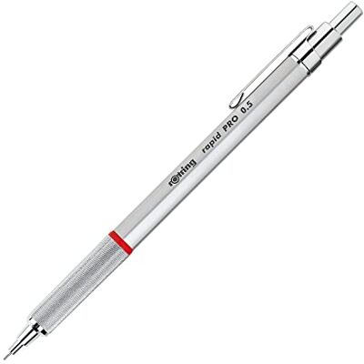 rOtring Rapid PRO Druckbleistift 0,5 mm Silberfarbener Schaft rOtring Rapid PRO Druckbleistift 0,5 mm Silberfarbener Schaft