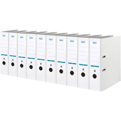 Elba Ordner A4, Smart Pro, 8 cm breit, Kunststoff außen, weiß, 10 Stück Elba Ordner A4, Smart Pro, 8 cm breit, Kunststoff außen, weiß, 10 Stück