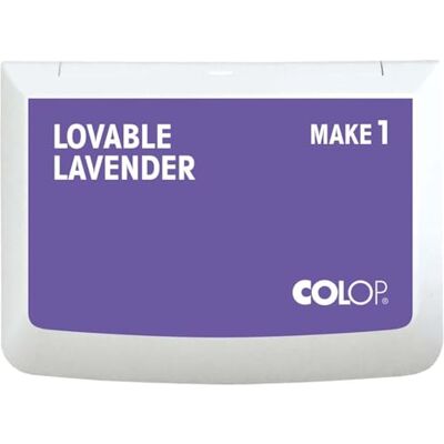 COLOP MAKE 1 Stempelkissen Violett/Lila 90 x 50 mm wasserbasiertes, schnelltrocknendes Stempelkissen für Holzstempel & Kreativstempel DIY & Büro COLOP MAKE 1 Stempelkissen Violett/Lila 90 x 50 mm wasserbasiertes, schnelltrocknendes Stempelkissen für Holzstempel & Kreativstempel DIY & Büro