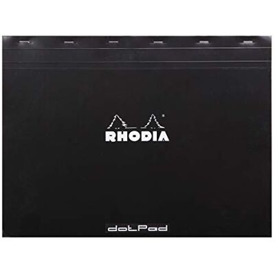 Rhodia 38559C Notizblock DotPad A3+ (42x31,8cm,) 80 Blatt dot Schwarz Rhodia 38559C Notizblock DotPad A3+ (42x31,8cm,) 80 Blatt dot Schwarz