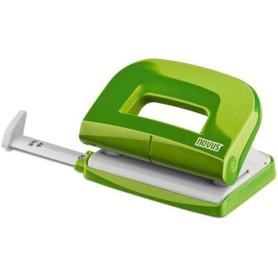 Novus E 210 fresh Locher (10 Blatt Lochleistung, mit Anschlagschiene, für Haushalt und Heimbüro) grün glänzend Novus E 210 fresh Locher (10 Blatt Lochleistung, mit Anschlagschiene, für Haushalt und Heimbüro) grün glänzend