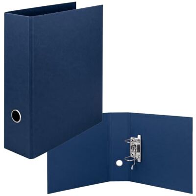 Rössler S.O.H.O. Ordner DIN A4 breit 32 x 28,5 x 8,5 cm Navy Aktenordner mit Hebelmechanik und Griffloch für Dokumente, Unterlagen und Büroorganisation Rössler S.O.H.O. Ordner DIN A4 breit 32 x 28,5 x 8,5 cm Navy Aktenordner mit Hebelmechanik und Griffloch für Dokumente, Unterlagen und Büroorganisation