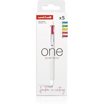 uni-ball Rollerball Geltinte One 0,7 mm Etui 5 Farben Neon uni-ball Rollerball Geltinte One 0,7 mm Etui 5 Farben Neon