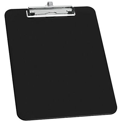 WEDO 576601 Klemmbrett A4, Stifthalter, Aufhängeöse, Metallklemme 32, 9 x 22, 7 x 1, 5 cm, Polystyrol, schwarz WEDO 576601 Klemmbrett A4, Stifthalter, Aufhängeöse, Metallklemme 32, 9 x 22, 7 x 1, 5 cm, Polystyrol, schwarz