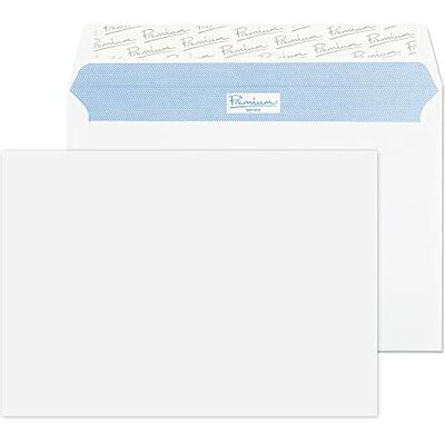 Blake Premium Office 34214 Briefumschläge Haftklebung Ultra Weiß Wove C5 162 x 229 mm 120 g/m² 50 Stück Blake Premium Office 34214 Briefumschläge Haftklebung Ultra Weiß Wove C5 162 x 229 mm 120 g/m² 50 Stück