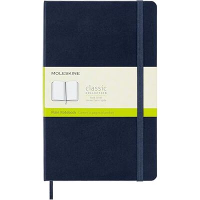 Moleskine Notizbuch, A5, Blanko, harte Hülle, L, saphir Moleskine Notizbuch, A5, Blanko, harte Hülle, L, saphir