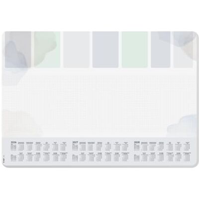 Sigel Papier-Schreibtischunterlage DIN A2 Wandkalender Wochenplan 2026-2028 H6312, 30 Blatt aus nachhaltigem Papier für Termin- und Wochenübersicht Sigel Papier-Schreibtischunterlage DIN A2 Wandkalender Wochenplan 2026-2028 H6312, 30 Blatt aus nachhaltigem Papier für Termin- und Wochenübersicht