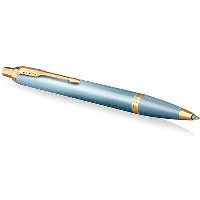 Parker IM Writing Rituals Kugelschreibergrünes Gehäuse mit Farbverlaufgoldene Zierteilemittlere Spitzeblaue TinteGeschenkbox Parker IM Writing Rituals Kugelschreibergrünes Gehäuse mit Farbverlaufgoldene Zierteilemittlere Spitzeblaue TinteGeschenkbox
