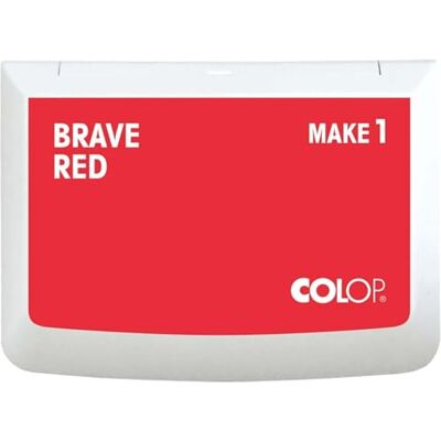 COLOP MAKE 1 Stempelkissen Rot 90 x 50 mm wasserbasiertes, schnelltrocknendes Stempelkissen für Holzstempel & Kreativstempel DIY & Büro COLOP MAKE 1 Stempelkissen Rot 90 x 50 mm wasserbasiertes, schnelltrocknendes Stempelkissen für Holzstempel & Kreativstempel DIY & Büro