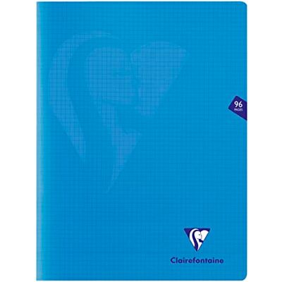 Clairefontaine 323362C Packung mit 10 Heften Mimesys DIN A4+, 24x32cm, 48 Blatt kariert, 90g, Einband PP, Blau, 1 Pack Clairefontaine 323362C Packung mit 10 Heften Mimesys DIN A4+, 24x32cm, 48 Blatt kariert, 90g, Einband PP, Blau, 1 Pack