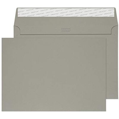 Blake Creative Colour 45325 Farbige Briefumschläge Haftklebung Sturm Grau C5 162 x 229 mm 120g/m² 25 Stück Blake Creative Colour 45325 Farbige Briefumschläge Haftklebung Sturm Grau C5 162 x 229 mm 120g/m² 25 Stück