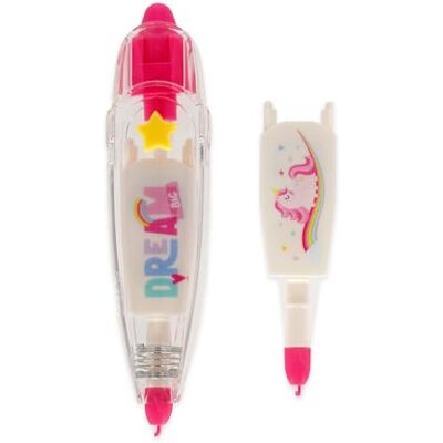 LEGAMI Decoration Tape Pen, Natro Decorativo Tema Unicorn, perfetto per decorare Diari, Biglietti di Auguri, Notebooks, Lunghezza 4m + 1 ricarica inclusa LEGAMI Decoration Tape Pen, Natro Decorativo Tema Unicorn, perfetto per decorare Diari, Biglietti di Auguri, Notebooks, Lunghezza 4m + 1 ricarica inclusa