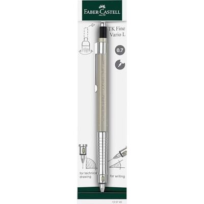 Faber-Castell 135740 Druckbleistift TK-Fine Vario L 0.7 mm, Champagne Gold, Minenbleistift mit Soft/Hart-Mechanik Faber-Castell 135740 Druckbleistift TK-Fine Vario L 0.7 mm, Champagne Gold, Minenbleistift mit Soft/Hart-Mechanik