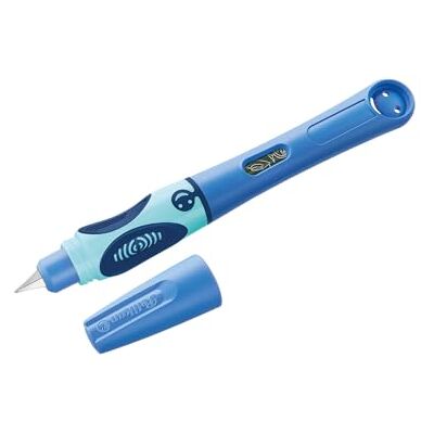 Pelikan griffix Füller Rechtshänder Bluesea – ergonomischer Schreiblernfüller für Kinder, Schulfüller mit Edelstahlfeder & Patrone Pelikan griffix Füller Rechtshänder Bluesea – ergonomischer Schreiblernfüller für Kinder, Schulfüller mit Edelstahlfeder & Patrone
