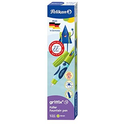 Pelikan griffix Schreiblern-Füller für Linkshänder, Grün, 1 Stück auf Blisterkarte Pelikan griffix Schreiblern-Füller für Linkshänder, Grün, 1 Stück auf Blisterkarte