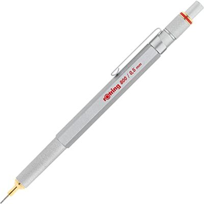 rOtring 800 Druckbleistift mit Einzug 0,5 mm Silber rOtring 800 Druckbleistift mit Einzug 0,5 mm Silber