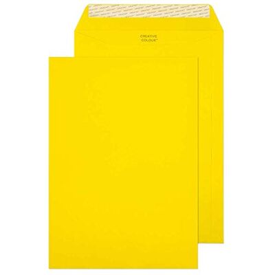 Blake Creative Colour 63403P Briefumschläge Haftklebung Bananen Gelb C4 229 x 324 mm 120g/m² 10 Stück Blake Creative Colour 63403P Briefumschläge Haftklebung Bananen Gelb C4 229 x 324 mm 120g/m² 10 Stück