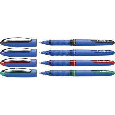Schneider 183194 One Hybrid C 3 Tintenroller (dokumentenecht mit 0,3 mm Strichstärke und Hybrid-Konusspitze) 4er Etui schwarz, blau, rot, grün Schneider 183194 One Hybrid C 3 Tintenroller (dokumentenecht mit 0,3 mm Strichstärke und Hybrid-Konusspitze) 4er Etui schwarz, blau, rot, grün
