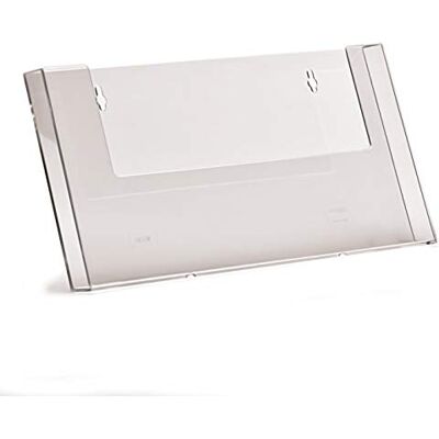 Taymar W330 Prospekthalter im DIN A4 Querformat für die Wandmontage, Wandprospekthalter, 1 Stück Taymar W330 Prospekthalter im DIN A4 Querformat für die Wandmontage, Wandprospekthalter, 1 Stück