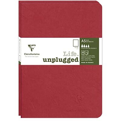 Clairefontaine 733182C Age Bag DUO Set aus 2 Notizheften 14,8x21cm , geheftet, 48 Blatt 90g, blanko Rot, 1 Set Clairefontaine 733182C Age Bag DUO Set aus 2 Notizheften 14,8x21cm , geheftet, 48 Blatt 90g, blanko Rot, 1 Set