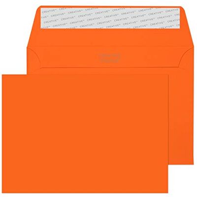 Blake Creative Colour 15105 Farbige Briefumschläge Haftklebung Kürbis Orange C6 114 x 162 mm 120g/m² 25 Stück Blake Creative Colour 15105 Farbige Briefumschläge Haftklebung Kürbis Orange C6 114 x 162 mm 120g/m² 25 Stück