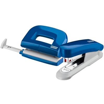 Novus Schreibtisch Set (Heftgerät E 15 mit Locher E 210, inkl. 1000 Heftklammern No. 10) blau Novus Schreibtisch Set (Heftgerät E 15 mit Locher E 210, inkl. 1000 Heftklammern No. 10) blau