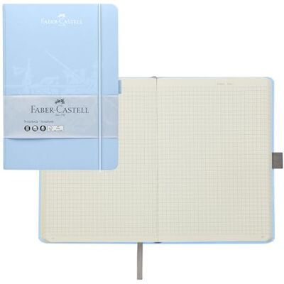 Faber-Castell 44358 Notizbuch DIN A5 himmelblau, kariert, 100 g/m², 194 Seiten FSC-Mix Papier, 145 x 210 mm Faber-Castell 44358 Notizbuch DIN A5 himmelblau, kariert, 100 g/m², 194 Seiten FSC-Mix Papier, 145 x 210 mm