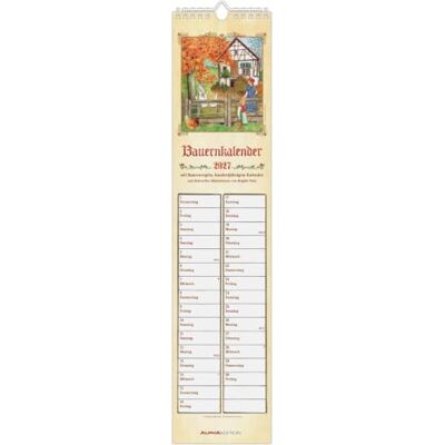 Alpha Bauernkalender 2027: Streifenkalender 11,3x49,5 cm mit 100-jährigem Kalender & Bauernregeln, Ferienübersicht, Feiertagen & Notizfeld Alpha Bauernkalender 2027: Streifenkalender 11,3x49,5 cm mit 100-jährigem Kalender & Bauernregeln, Ferienübersicht, Feiertagen & Notizfeld