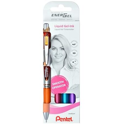 Pentel EnerGel XM BL77 Gelschreiber mit Druckmechanik, (4 Stück farblich sortiert) Pentel EnerGel XM BL77 Gelschreiber mit Druckmechanik, (4 Stück farblich sortiert)