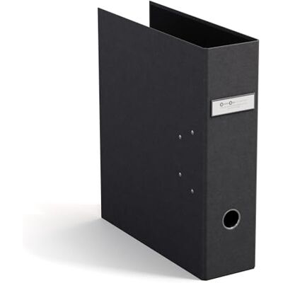 BIGSO ARCHIE Ordner mit 2 Ringen und Hebelmechanik – Ringordner aus Faserplatte und Papier mit Leinenoptik – Ringbuch A4 zum Abheften von losem Papier – schwarz BIGSO ARCHIE Ordner mit 2 Ringen und Hebelmechanik – Ringordner aus Faserplatte und Papier mit Leinenoptik – Ringbuch A4 zum Abheften von losem Papier – schwarz