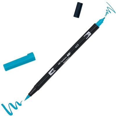 Tombow ABT-443 Fasermaler Dual Brush Pen mit zwei Spitzen, turquoise, 1 Stück (1er Pack) Tombow ABT-443 Fasermaler Dual Brush Pen mit zwei Spitzen, turquoise, 1 Stück (1er Pack)