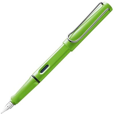 Lamy safari green Füller mit polierter Stahlfeder in Strichbreite EF Lamy safari green Füller mit polierter Stahlfeder in Strichbreite EF