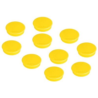 Franken Magnete Stark Rund, 10 Stück, Hochwertige Haftmagnete für Büro, Haushalt, Werkstatt mit hoher Haftkraft, ideal für Whiteboards, Kühlschrank, Plantafeln oder Schaukästen, 38 mm, Gelb, HMS36 04 Franken Magnete Stark Rund, 10 Stück, Hochwertige Haftmagnete für Büro, Haushalt, Werkstatt mit hoher Haftkraft, ideal für Whiteboards, Kühlschrank, Plantafeln oder Schaukästen, 38 mm, Gelb, HMS36 04