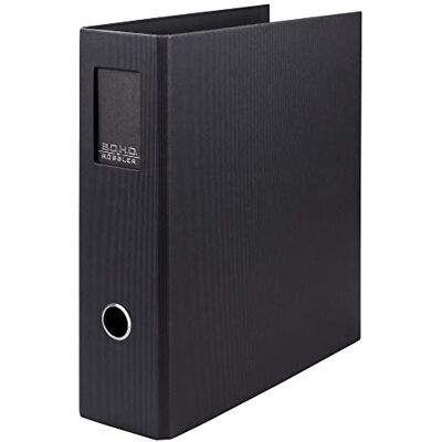 Rössler SOHO Ordner DIN A4 mit Rückenschild Ordner A4 breit Aktenordner A4 Ordner breit mit Griffloch DIN A4 Ordner mit Hebelmechanik 320 x 285 x 80 mm 1 Stück Farbe: Schwarz Rössler SOHO Ordner DIN A4 mit Rückenschild Ordner A4 breit Aktenordner A4 Ordner breit mit Griffloch DIN A4 Ordner mit Hebelmechanik 320 x 285 x 80 mm 1 Stück Farbe: Schwarz