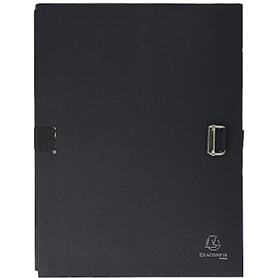 Exacompta 721E Dokumentenmappe DIN A4 mit dehnbarem Rücken bis zu 13 cm aus starkem Karton mit gefärbtem Stoffeinband schwarz ideal für Ihre Unterlagen und Dokumente Exacompta 721E Dokumentenmappe DIN A4 mit dehnbarem Rücken bis zu 13 cm aus starkem Karton mit gefärbtem Stoffeinband schwarz ideal für Ihre Unterlagen und Dokumente